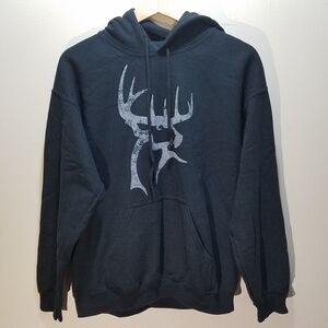 Buck Commander Men's Black Hoodie Medium M Hooded Sweatshirt Hunting Outdoor